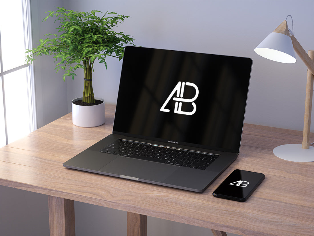 Free Iphone X And 2017 Macbook Pro Mockup