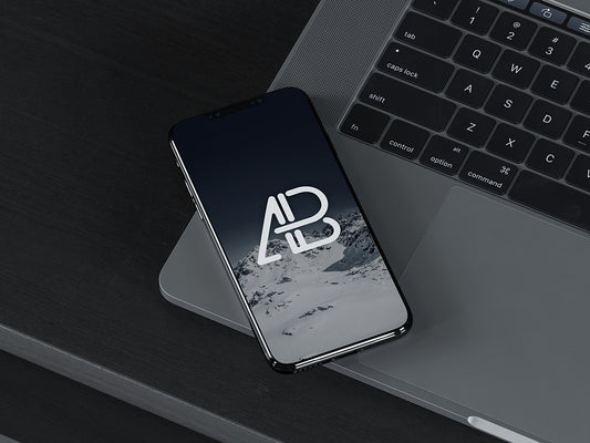 Free Iphone X On Macbook Pro Mockup