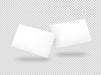 Free Isolated Pack Of White Business Cards Psd