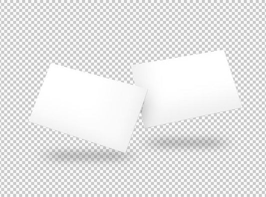 Free Isolated Pack Of White Business Cards Psd