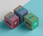 Free Isometric Design Cardboard Boxes High Angle Psd