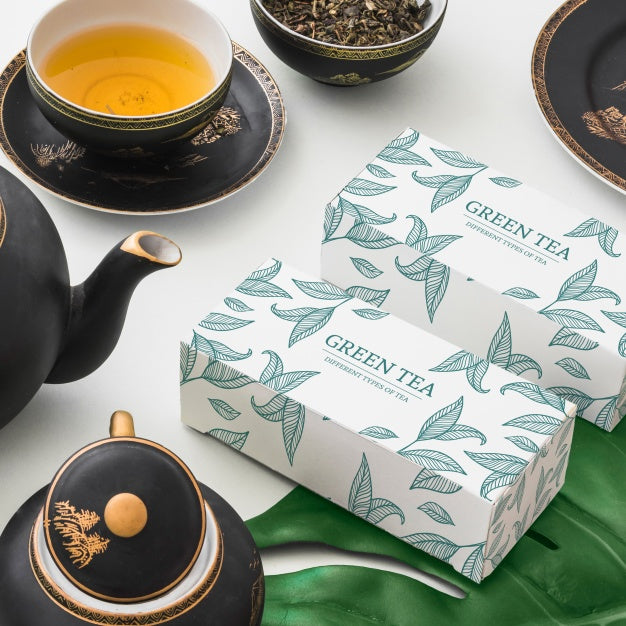 Free Isometric Tea Mockup Psd