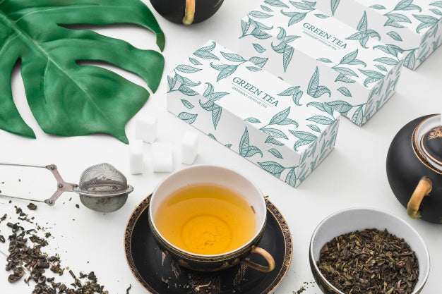 Free Isometric Tea Mockup Psd
