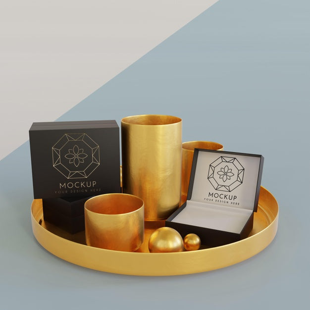 Free Jewelry Packaging Display Mock Up Psd
