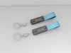 Free Keychains With Metallic Ring Mockup Psd