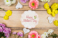 Free Label Mockup With Mothers Day Concept Psd