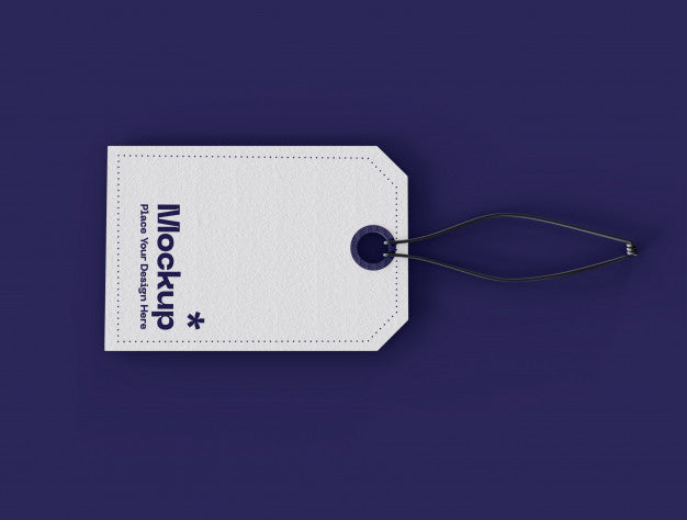 Free Label Price Tag Mockup Psd