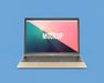 Free Laptop Frontal View Mock Up Psd