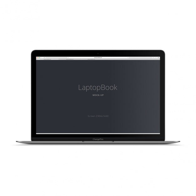 Free Laptop Mock Up Design Psd