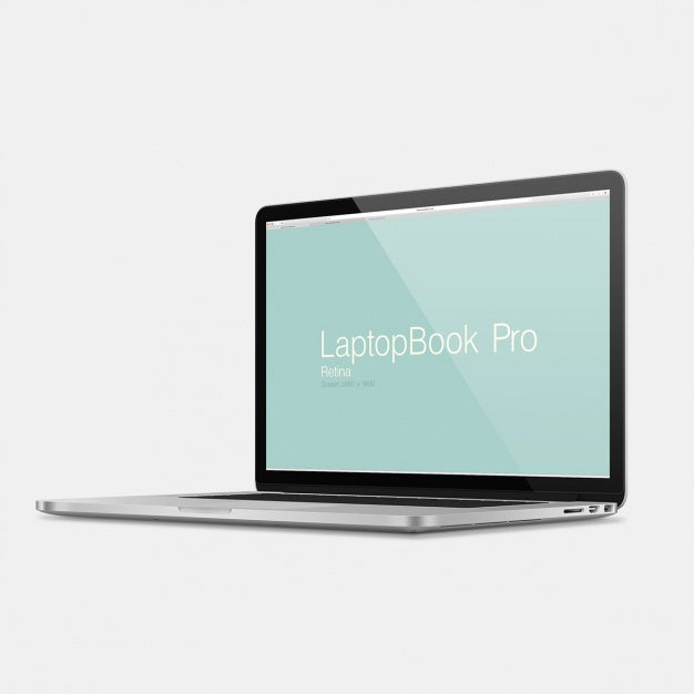 Free Laptop Mock Up Design Psd
