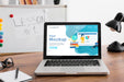 Free Laptop Mock-Up On Desk Psd