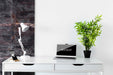 Free Laptop Mock-Up On Modern Desk Psd