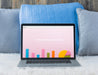 Free Laptop Mockup On Bed Psd
