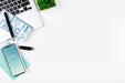 Free Laptop Mockup On Office Desk Psd