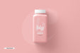 Free Large Square Pill Supplement Bottle Mockup Psd