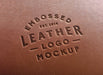 Free Leather Stamping Logo Mockup #2