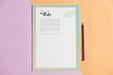 Free Letterhead Mockup Next To Pen Psd