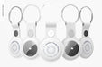 Free Location Tracker Device With Keychain Set Mockup Psd