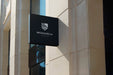 Free Logo Mockup Modern Black Hanging Sign Psd