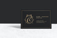 Free Luxury Business Card Mockup Psd In Black And Gold Tone