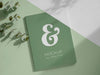 Free Magazine And Leaves Mockup Flat Lay Psd