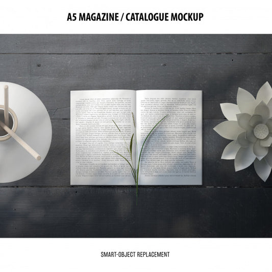 Free Magazine Catalogue Mockup Psd