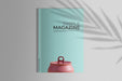 Free Magazine Mock Up With Palm Shadow Psd