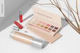 Free Makeup Palettes Mockup, Perspective View Psd