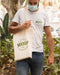 Free Man With Bag Mock-Up Concept Psd