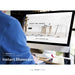 Free Man Working On Computer Mock Up Psd
