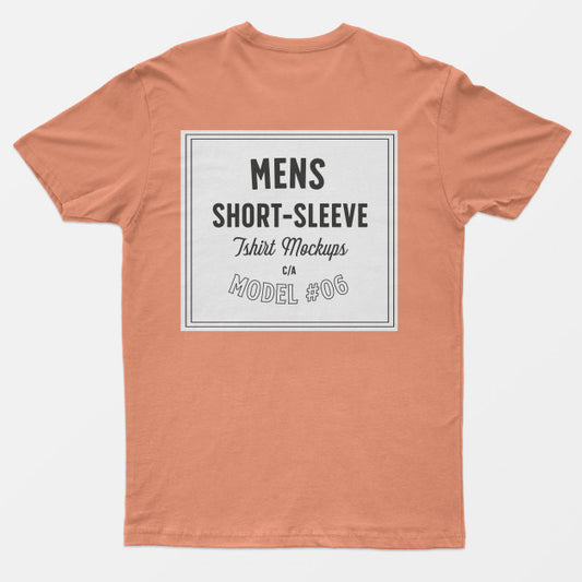 Free Mens Short Sleeve T-Shirt Mockups Psd