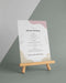Free Menu Mock-Up With Wooden Stand Psd