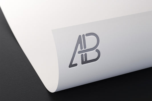Free Metallic Foil Logo Mockup