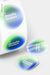 Free Metallic Stickers Roll Mockup, Close Up Psd