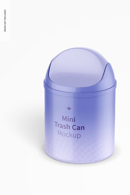 Free Mini Trash Can Mockup Psd
