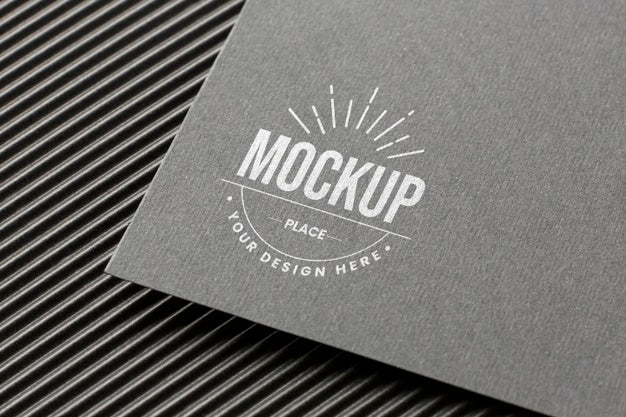 Free Minimal Composition With Company Branding Card Mock-Up Psd