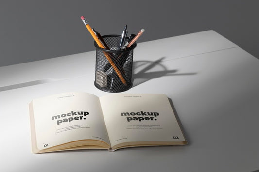 Free Minimal Desktop Workspace Mock-Up Design Psd