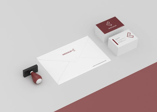 Free Minimal Mock-Up Stationery Assortment Psd