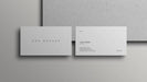 Free Minimal White Business Card Mockup Psd