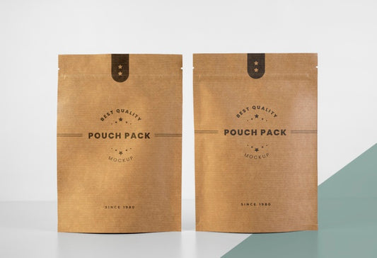 Free Minimalist Assortment Of Doypack Mock-Up Psd
