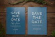 Free Minimalist Save The Date Stationary Mockup Psd