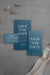 Free Minimalist Save The Date Stationary Mockup Psd