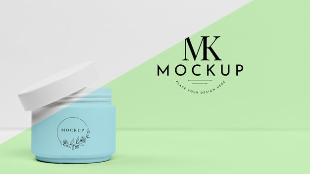 Free Mock-Up Beauty Cream Can Psd
