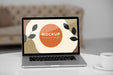 Free Mock Up Laptop In Bedroom Psd