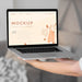 Free Mock Up Laptop In Bedroom Psd