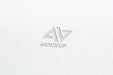 Free Mock-Up Logo Design Business Close-Up Psd