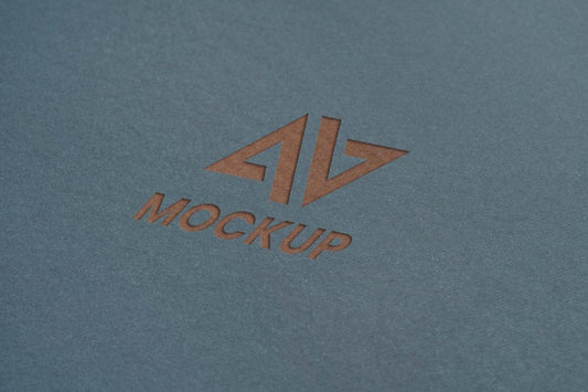 Free Mock-Up Logo Design Business Close-Up Psd