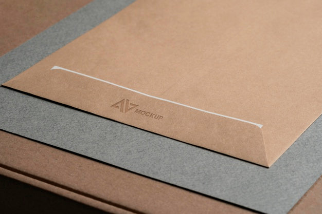 Free Mock-Up Logo Design Business On Envelopes Psd