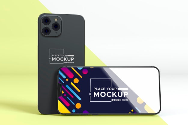 Free Mock-Up New Phones Psd