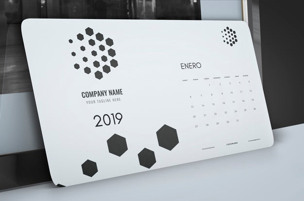 Free Mock Up Of Hand Drawn Calendar Psd